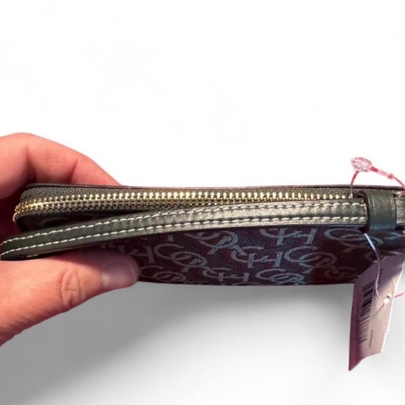 Coach Signature CM Leather Corner Zip Wristlet IMGRN NEW - Picture 5 of 7